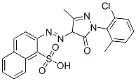 2-[[1-(6-chloro-o-tolyl)-4,5-dihydro-3-methyl-5-oxo-1H-pyrazol-4-yl]azo]naphthalene-1-sulphonic acid CAS#: 70833-47-5