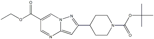 2-(1-tert-Butoxycarbonyl-piperidin-4-yl)-pyrazolo[1,5-a]pyriMidine-6-carboxylic acid ethyl ester CAS#: 1169564-02-6