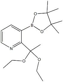 2-(1,1-Diethoxyethyl)pyridine-3-boronic acid pinacol ester CAS#: 1073355-12-0