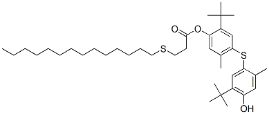 2-(1,1-dimethylethyl)-4-[[5-(1,1-dimethylethyl)-4-hydroxy-2-methylphenyl]thio]-5-methylphenyl 3-(tetradecylthio)propionate CAS#: 71982-41-7