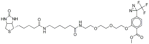 2-[2-[2-[2-[6-(Biotinylaminohexanoyl]aminoethoxy]ethoxy]ethoxy]-4-[3-(trifluoromethyl)-3H-diazirin-3-yl]benzoic Acid, Methyl Ester CAS#: 1217691-71-8