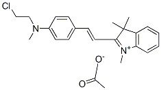 2-[2-[4-[(2-chloroethyl)methylamino]phenyl]vinyl]-1,3,3-trimethyl-3H-indolium acetate CAS#: 72252-45-0