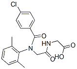 2-[[2-[(4-chlorobenzoyl)-(2,6-dimethylphenyl)amino]acetyl]amino]acetic acid CAS#: 71455-86-2