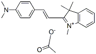 2-[2-[4-(dimethylamino)phenyl]vinyl]-1,3,3-trimethyl-3H-indolium acetate CAS#: 71598-17-9