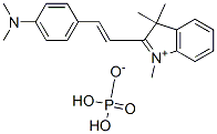 2-[2-[4-(dimethylamino)phenyl]vinyl]-1,3,3-trimethyl-3H-indolium dihydrogen phosphate CAS#: 72214-25-6