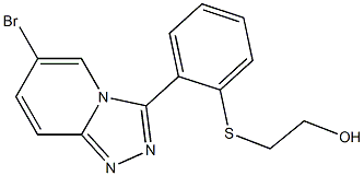 2-[[2-(6-Bromo-1,2,4-triazolo[4,3-a]pyridin-3-yl)phenyl]thio]ethanol CAS#: 1178560-66-1