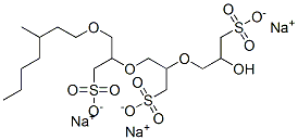 2-(2-Hydroxy-3-sulfopropoxy)-3-[1-[[(3-methylheptyl)oxy]methyl]-2-sulfoethoxy]-1-propanesulfonic acid trisodium salt CAS#: 70776-16-8