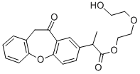2-(2-Hydroxyethoxy)ethyl dl-2-(10,11-dihydro-11-oxodibenz(b,f)oxepin-2 -yl)propionate CAS#: 72619-41-1