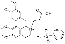 2-(2-carboxyethyl)-1-[(3,4-dimethoxyphenyl)methyl]-,1,2,3,4-tetrahydro-6,7-dimethoxy-2-methyl-isoquinolinium benzenesulfonate CAS#: 1075727-06-8