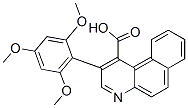 2-(2,4,6-trimethoxyphenyl)benzo[f]quinoline-1-carboxylic acid CAS#: 71989-98-5