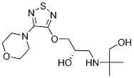 2-[[(2S)-2-Hydroxy-3-[[4-(4-Morpholinyl)-1,2,5-thiadiazol-3-yl]oxy]propyl]aMino]-2-Methyl-1-propanol CAS#: 1227468-61-2