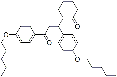 2-[3-Oxo-1,3-bis[4-(pentyloxy)phenyl]propyl]cyclohexanone CAS#: 71205-34-0