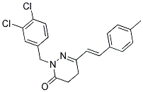 2-(3,4-DICHLOROBENZYL)-6-(4-METHYLSTYRYL)-4,5-DIHYDRO-3(2H)-PYRIDAZINONE CAS#: 1164460-03-0