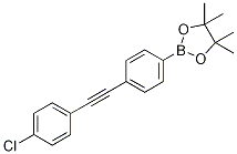 2-{4-[2-(4-Chlorophenyl)ethynyl]phenyl}-4,4,5,5-tetramethyl-1,3,2-dioxaborolane CAS#: 1315281-10-7