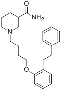 2-(4-(3-Carbamoylpiperidino)butoxy)bibenzyl CAS#: 72279-00-6
