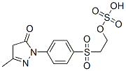 2-(4-(3-methyl-5-oxo-4,5-dihydropyrazol-1-yl)phenylsulfonyl)ethyl hydrogen sulfate CAS#: 70616-72-7