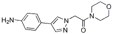 2-[4-(4-Amino-phenyl)-pyrazol-1-yl]-1-morpholin-4-yl-ethanone CAS#: 1211596-09-6