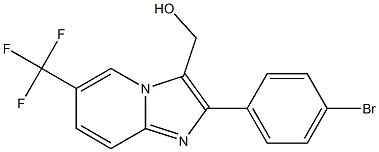 [2-(4-Bromo-phenyl)-6-trifluoromethyl-imidazo[1,2-a]pyridin-3-yl]-methanol CAS#: 1216488-91-3