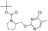 2-(4-Chloro-5-methyl-pyrimidin-2-yloxymethyl)-pyrrolidine-1-carboxylic acid tert-butyl ester CAS#: 1289385-82-5