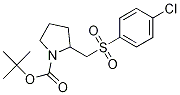 2-(4-Chloro-benzenesulfonylmethyl)-pyrrolidine-1-carboxylic acid tert-butyl ester CAS#: 1353945-74-0
