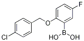 2-(4-Chlorophenylmethoxy)-5-fluorophenylboronic acid CAS#: 1256358-54-9