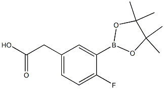 2-(4-Fluoro-3-(4,4,5,5-tetramethyl-1,3,2-dioxaborolan-2-yl)phenyl)acetic acid CAS#: 1255945-85-7