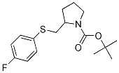 2-(4-Fluoro-phenylsulfanylmethyl)-pyrrolidine-1-carboxylic acid tert-butyl ester CAS#: 1353945-63-7
