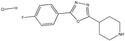 2-(4-Fluorophenyl)-5-(piperidin-4-yl)-1,3,4-oxadiazole hydrochloride CAS#: 1205637-49-5
