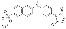 2-(4'-MALEIMIDYLANILINO)NAPHTHALENE-6-SULFONIC ACID SODIUM SALT CAS#: 71936-81-7
