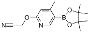 2-((4-Methyl-5-(4,4,5,5-tetraMethyl-1,3,2-dioxaborolan-2-yl)pyridin-2-yl)oxy)acetonitrile CAS#: 1354910-97-6