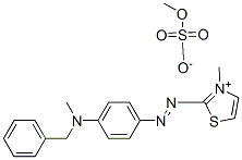 2-[[4-[benzylmethylamino]phenyl]azo]-3-methylthiazolium methyl sulphate CAS#: 71077-36-6