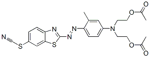 2-[[4-[bis[2-(acetyloxy)ethyl]amino]-2-methylphenyl]azo]benzothiazol-6-yl thiocyanate CAS#: 71002-18-1