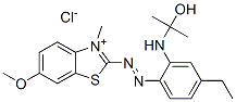 2-[[4-[ethyl(2-hydroxyisopropyl)amino]phenyl]azo]-6-methoxy-3-methylbenzothiazolium chloride CAS#: 71215-82-2