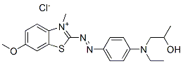 2-[[4-[ethyl(2-hydroxypropyl)amino]phenyl]azo]-6-methoxy-3-methylbenzothiazolium chloride CAS#: 71215-84-4