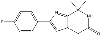 2-(4-fluorophenyl)-8,8-dimethyl-7,8-dihydroimidazo[1,2-a]pyrazin-6(5H)-one CAS#: 1261118-04-0