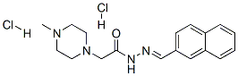 2-(4-methylpiperazin-1-yl)-N-(naphthalen-2-ylmethylideneamino)acetamid e dihydrochloride CAS#: 72606-61-2