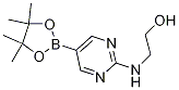2-(5-(4,4,5,5-Tetramethyl-1,3,2-dioxaborolan-2-yl)pyrimidin-2-ylamino)ethanol CAS#: 1218789-34-4