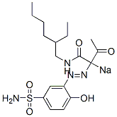 2-[[5-(Aminosulfonyl)-2-hydroxyphenyl]azo]-N-(2-ethylhexyl)-3-oxo-2-sodiobutanamide CAS#: 71750-85-1