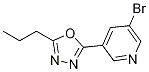 2-(5-Bromopyridin-3-yl)-5-propyl-1,3,4-oxadiazole CAS#: 1187385-81-4