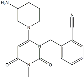 2-((6-(3-aMinopiperidin-1-yl)-3-Methyl-2,4-dioxo-3,4-dihydropyriMidin-1(2H)-yl)Methyl)benzonitrile CAS#: 1108732-05-3