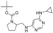 2-[(6-CyclopropylaMino-pyriMidin-4-ylaMino)-Methyl]-pyrrolidine-1-carboxylic acid tert-butyl ester CAS#: 1353946-94-7