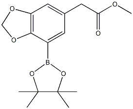 2-(7-(4,4,5,5-tetramethyl-1,3,2-dioxaborolan-2-yl)-benzo[d][1,3]dioxol-5-yl)acetate CAS#: 1150271-68-3
