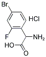 2-AMINO-2-(4-BROMO-2-FLUOROPHENYL)ACETIC ACID HYDROCHLORIDE CAS#: 1136881-78-1