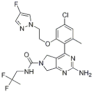 2-AMino-4-{4-chloro-2-[2-(4-fluoropyrazol-1-yl)ethoxy]-6-Methylphenyl}-5,7-dihydropyrrolo[3,4-d]pyriMidine-6-carboxylic acid (2,2-difluoropropyl)aMide CAS#: 1207961-33-8