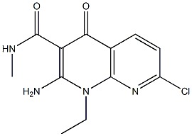2-AMino-7-chloro-1-ethyl-N-Methyl-4-oxo-1,4-dihydro-1,8-naphthyridine-3-carboxaMide CAS#: 1092523-24-4