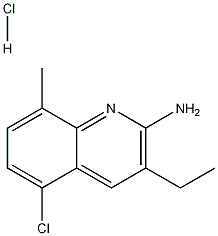 2-Amino-5-chloro-3-ethyl-8-methylquinoline hydrochloride CAS#: 1170892-50-8