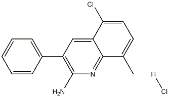 2-Amino-5-chloro-8-methyl-3-phenylquinoline hydrochloride CAS#: 1170867-97-6