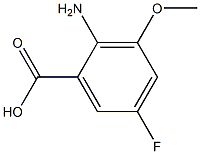 2-Amino-5-fluoro-3-methoxy-benzoic acid CAS#: 1250810-28-6