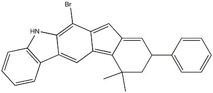 2-BroMo-5,7-dihydro-7,7-diMethyl-5-phenyl-indeno[2,1-b]carbazole CAS#: 1257220-44-2