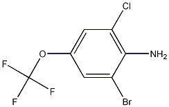 2-Bromo-6-chloro-4-(trifluoromethoxy)aniline CAS#: 1228108-74-4